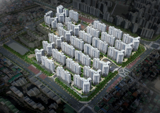 삼성물산 매교역 팰루시드 조감도